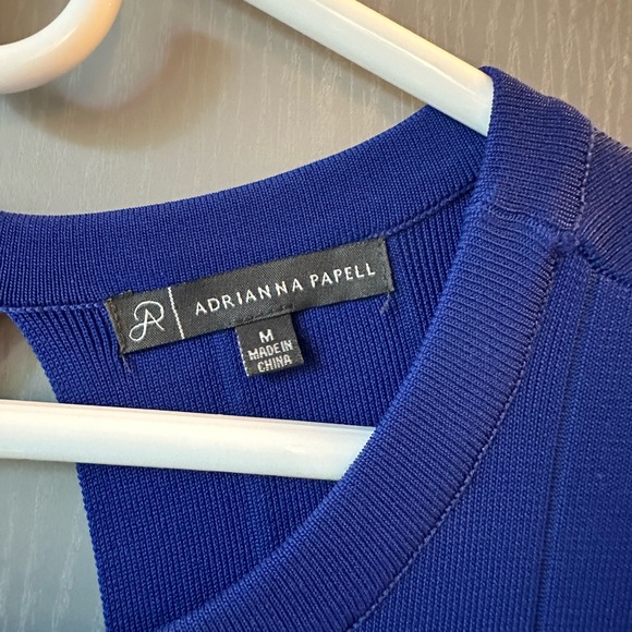 ADRIANNA PAPPEL Cobalt bandage cocktail dress NWOT - MEDIUM - Picture 4 of 4